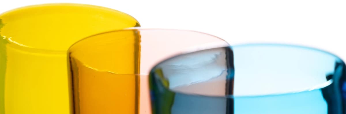 Colored glassware