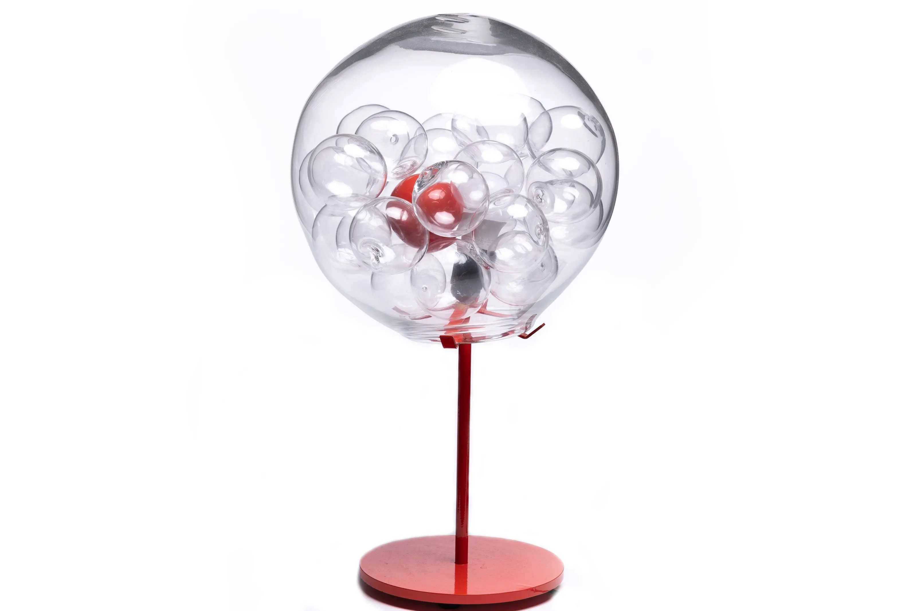 Artistic glass sphere product photography