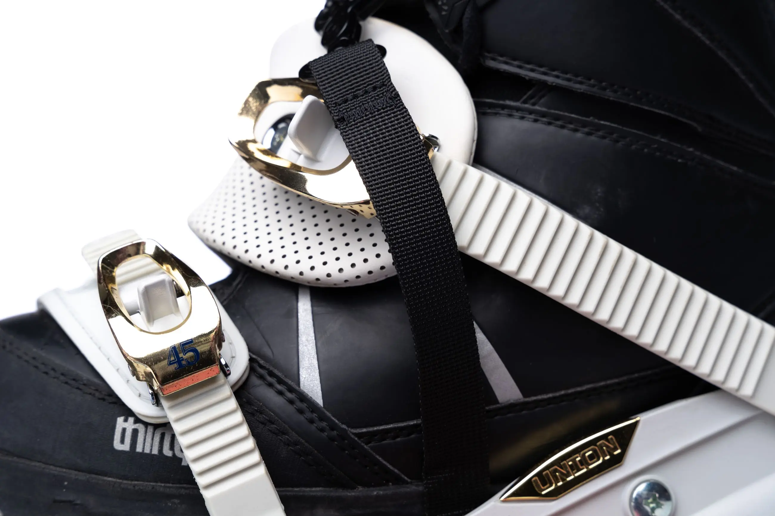 Cycling shoes and pedals product photography